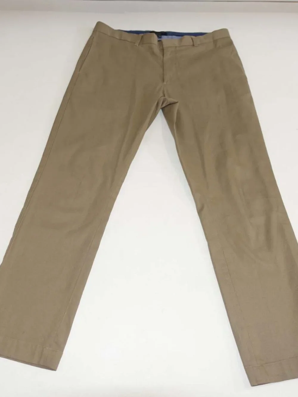 Banana Republic Men's Aiden Slim Fit Chino Pants 35 x 32 Beige Dress Khaki